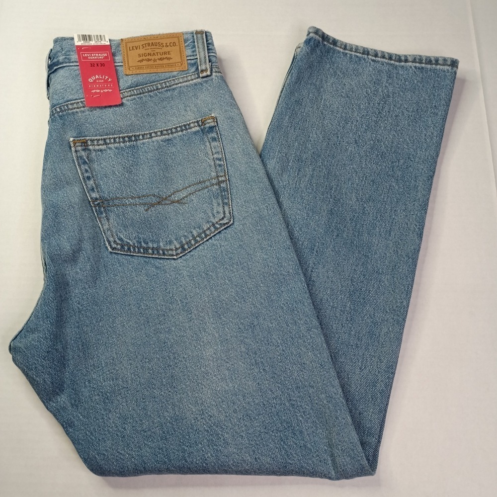 Signature By Levi Strauss Original Straight Jeans Men's Size 32x30 Blue